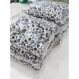 [1KG] Khoen mắt cáo ore 10mm (lọt lòng 9mm) Bằng Sắt Bịch 1 ký Có long đền Khoen đóng bạt, giấy, đồ thủ công 4