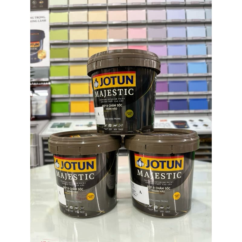 1L~1,3kg - (CHIẾT LẺ Sơn Bóng JOTUN) Sơn tườn trong nhà, sơn phủ nội thất cao cấp Jotun Majestic Đẹp & SCHH