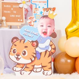 In hình chibi size lớn 60cm trang trí sinh nhật cho bé trai và bé gái 8