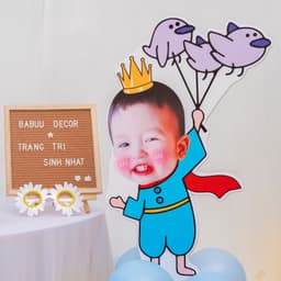 In hình chibi size lớn 60cm trang trí sinh nhật cho bé trai và bé gái 7