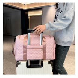 Túi Du Lịch Xách Tay Dựng Quần Áo Chống Nước Cỡ Lớn, Túi Xách Đựng Đồ Đa Năng Có Quai Cài Vali và Ngăn Đựng Giày Du Lịch 2