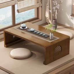 Bàn bệt kiểu nhật ZATAKU gấp gọn gỗ tự nhiên nhập khẩu nguyên chiếc TOTORO HOUSE 2