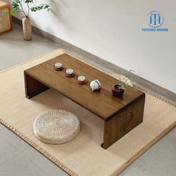 Bàn bệt kiểu nhật ZATAKU gấp gọn gỗ tự nhiên nhập khẩu nguyên chiếc TOTORO HOUSE 4