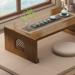 Bàn bệt kiểu nhật ZATAKU gấp gọn gỗ tự nhiên nhập khẩu nguyên chiếc TOTORO HOUSE 6