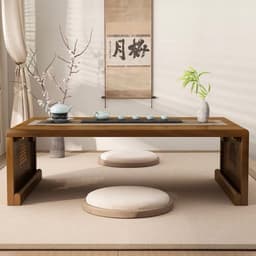 Bàn bệt kiểu nhật ZATAKU gấp gọn gỗ tự nhiên nhập khẩu nguyên chiếc TOTORO HOUSE 8