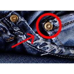 Nút quần jean (rivets for jeans pocket) 9.5mm Nút đóng túi Nút trang trí quần áo Hàng không gỉ sét Bịch 100 nút 2