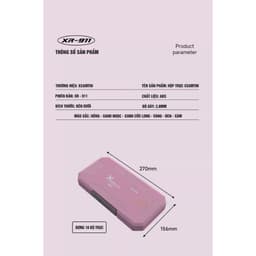 Xsamtin Hộp đựng trục câu cá XR911 loại 8 chiếc, 10 chiếc và 16 chiếc hàng chính hãng 3