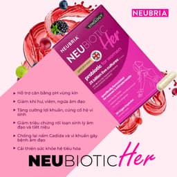 Men vi sinh phụ khoa Neubria Neubiotic Her 30 viên bổ sung lợi khuẩn ngăn ngừa các vấn đề phụ khoa 3
