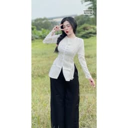 bộ áo bà ba gấm truyền thống bán lẻ giá sỉ có bán lẻ áo lẻ quần size S M L XL 2XL - MAY SỈ BÀ BA THEO YÊU CẦU 5