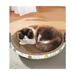 Bàn cào móng tròn kiêm ổ nằm size 40*9  cho mèo tặng kèm Catnip cao cấp 1