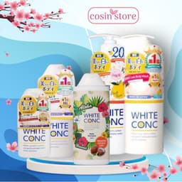 Sữa Tắm Trắng Da White Conc Body Nhật Bản 600ml 360ml 150ml WhiteConc Body Shampoo vitamin C 1