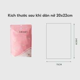 Gói 100 Khăn mặt nén dạng viên kẹo JYoohome Dùng 1 lần, Viên khăn nén dùng khi đi du lịch khách sạn 7