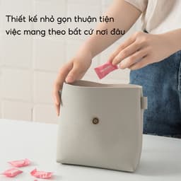 Gói 100 Khăn mặt nén dạng viên kẹo JYoohome Dùng 1 lần, Viên khăn nén dùng khi đi du lịch khách sạn 3