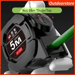 Thước cuộn thép, thước Kéo thước Rút Bằng Thép Carbon, Phủ Huỳnh Quang, độ chính xác cao Dài 5m- 7,5m- 10m 1