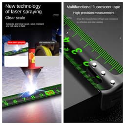 Thước cuộn thép, thước Kéo thước Rút Bằng Thép Carbon, Phủ Huỳnh Quang, độ chính xác cao Dài 5m- 7,5m- 10m 7