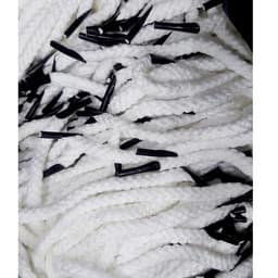 Dây túi giấy, dây quai túi xách Phi 5mm Dài 28-32cm quai dây PP xoắn tròn bấm nhựa 2 đầu màu đỏ, trắng, đen, vàng, xanh 5