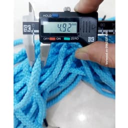 Dây túi giấy, dây quai túi xách Phi 5mm Dài 28-32cm quai dây PP xoắn tròn bấm nhựa 2 đầu màu đỏ, trắng, đen, vàng, xanh 4
