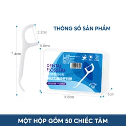 COMBO 5 Hộp Tăm Chỉ Nha Khoa Dental Flossers Tiệt Trùng Vệ Sinh Chăm Sóc Răng Miệng JYoohome 6