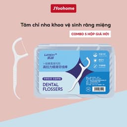 COMBO 5 Hộp Tăm Chỉ Nha Khoa Dental Flossers Tiệt Trùng Vệ Sinh Chăm Sóc Răng Miệng JYoohome 1