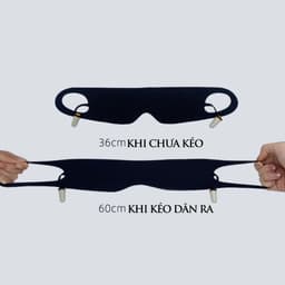 Bịt mắt ngủ, mặt nạ che mắt ngủ LOMO có nút bịt tai chống ồn, chất vải mềm mịn có quai đeo tiện dụng 3