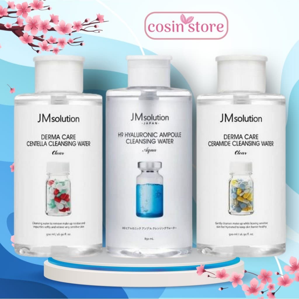 Nước Tẩy Trang JMSolution Hyaluronic Acid , Rau Má Centella , Ceramide 500ml shop Cosin Store