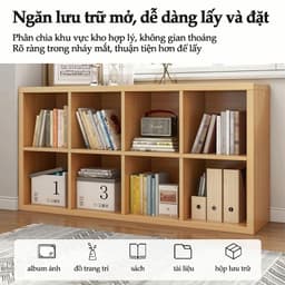 Kệ để sách - Kệ sách tổ ong 8 ô diện tích lớn vừa decor vừa đựng sách 6