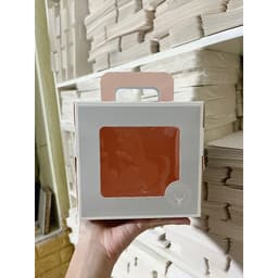 Combo 5 Hộp đựng bánh mini bento 16x16x15cm kèm đế 3