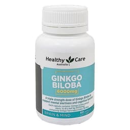 Viên uống Bổ não Ginkgo Biloba 6000mg HEALTHY CARE, 60 viên ( 6000 HC HC ) Chợ Việt Úc 1