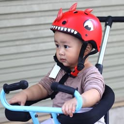Mũ bảo hiểm khủng long trẻ em Xpro,nón bảo hiểm cho bé 1-4 tuổi và 4-8 tuổi tập đi xe đạp,xe máy,xe chòi chân,xe scooter 4