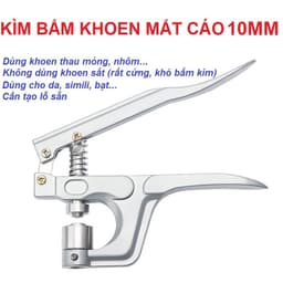 Kìm bấm khoen 10mm Bấm khoen lên giấy,da,bạt, vải (Có cối đục lỗ và cối đóng khoen) 2