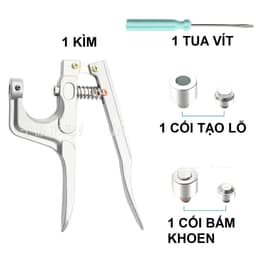 Kìm bấm khoen 10mm Bấm khoen lên giấy,da,bạt, vải (Có cối đục lỗ và cối đóng khoen) 4