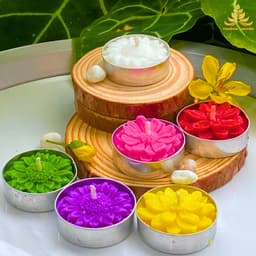 Hộp 21 Viên Nến Xu Tealight Sáp Bơ Organic, An Toàn, Không Khói ,Nến Bơ Thực Vật Trang Trí, Cúng Phật,Thần Tài Cháy 2h 3