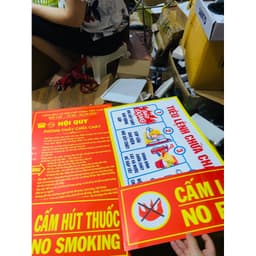 Bộ Nội Quy Tiêu Lệnh PCCC, Nội quy,Tiêu lệnh, cấm lửa, cấm hút thuốc phòng cháy chữa cháy (4 tấm) 2