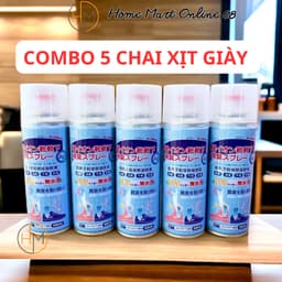 [COMBO] 5 Chai Xịt Khử Mùi Giày Nano Bạc Diệt Khuẩn Ngăn Ngừa Hôi Chân Lưu Hương 24h 7