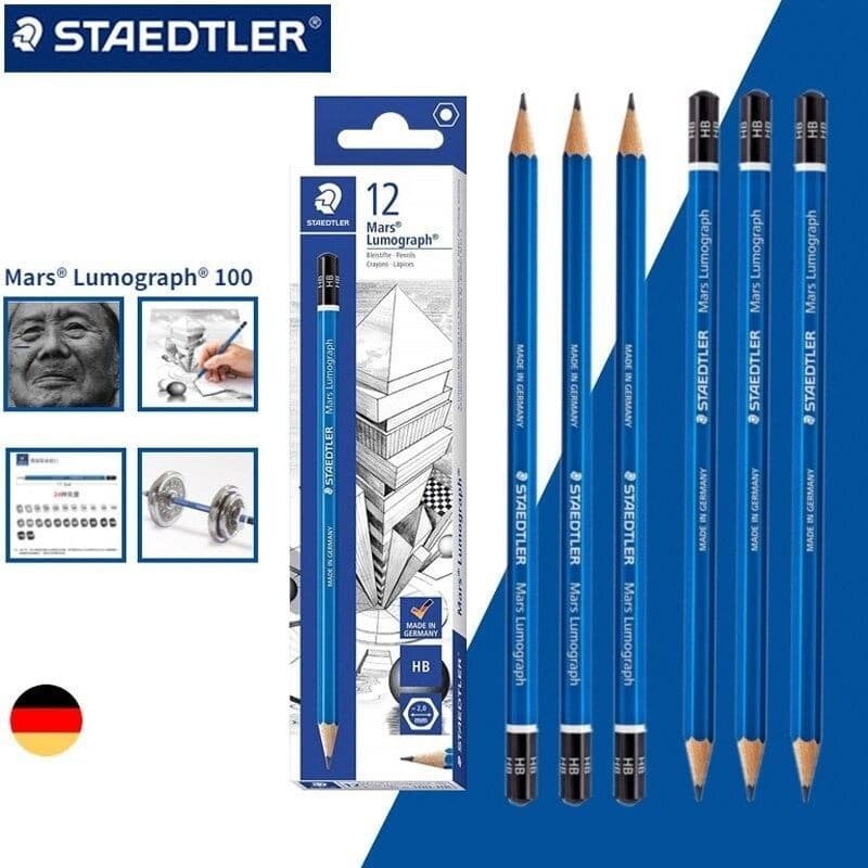 Combo 6-12 cây Chì kỹ thuật STAEDTLER từ HB đến 2B