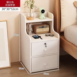 Tủ Để Đầu Giường - Tab Đầu Giường Dáng Cao Có Ngăn Kéo Khóa gỗ MDF cao cấp kiểu dáng sang trọng 7