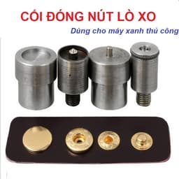 Cối đóng nút 4 thành phần (nút bóp, nút lò xo) Dùng cho máy xanh máy đóng nút thủ công Size 10mm,12mm,15mm,17mm 1
