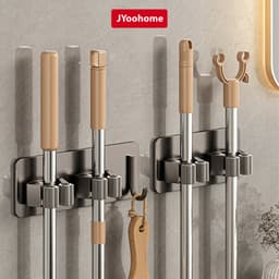 Móc Treo Cây Lau Nhà Dán Tường JYoohome Móc Dán Tường Treo Chổi Giữ Đồ Kèm Móc Tiện Lợi KC89 1