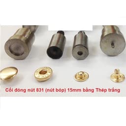 Cối đóng nút 4 thành phần (nút bóp, nút lò xo) Dùng cho máy xanh máy đóng nút thủ công Size 10mm,12mm,15mm,17mm 2