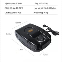 Máy Sấy Giày Sấy Tất Đa Năng Khử Mùi Hôi Diệt Khuẩn Hiệu Quả, Điều Chỉnh Thời Gian Có Thể Gấp Gọn 7