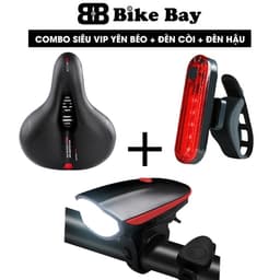 Combo YÊN BÉO XE ĐẠP, ĐÈN CÒI, ĐÈN HẬU siêu hời cho anh em mê đạp xe - Combo_Yen 9