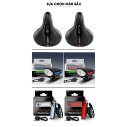 Combo YÊN BÉO XE ĐẠP, ĐÈN CÒI, ĐÈN HẬU siêu hời cho anh em mê đạp xe - Combo_Yen 8