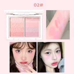 [XIXI] Bảng Phấn Má Hồng XIXI 4 Ô Nhũ Sáng Mắt Má Kèm Highlight Bắt Sáng XIXI Ice Cream Cool Tone 5