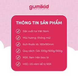 Khăn vải khô Gumi chính hãng, khăn khô đa năng, cao cấp dành cho mẹ và bé 300/600/ 900g 2