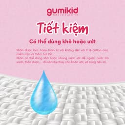 Khăn vải khô Gumi chính hãng, khăn khô đa năng, cao cấp dành cho mẹ và bé 300/600/ 900g 5