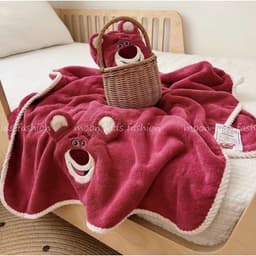 Combo 2 Khăn Tắm & Khăn Mặt Gấu Losto Kuromi Labubu Cute Hottrend Thấm Hút Tốt Mềm Mịn Dễ Giặt 1