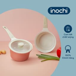 Quánh vân đá Omi Simple Inochi 18cm có nắp đậy, lớp chống dính cao cấp, kháng khuẩn 99.9%, phù hợp mọi loại bếp 4