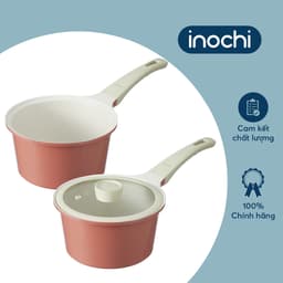 Quánh vân đá Omi Simple Inochi 18cm có nắp đậy, lớp chống dính cao cấp, kháng khuẩn 99.9%, phù hợp mọi loại bếp 5