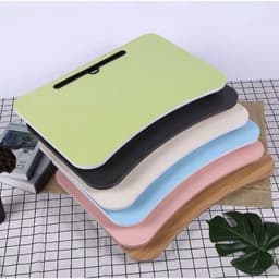 Bàn Gỗ Học Có Khe Để Ipad, Điện Thoại (Chân Sắt). Bàn học gấp gọn thông minh có khe để điện thoại, ipad. Bàn mini giá rẻ 8