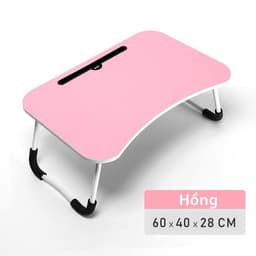 Bàn Gỗ Học Có Khe Để Ipad, Điện Thoại (Chân Sắt). Bàn học gấp gọn thông minh có khe để điện thoại, ipad. Bàn mini giá rẻ 5